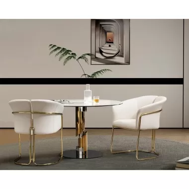 Jolie Dining Armchair in Beige-Lifestyle