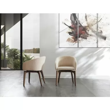 Angie Dining Armchair in Taupe- lifestyle 1