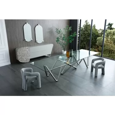 Mirage Dining Armchair in Dark Gray-Lifestyle