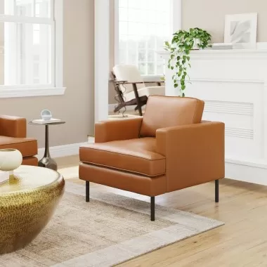 Decade Armchair in Brown-Lifestyle 1