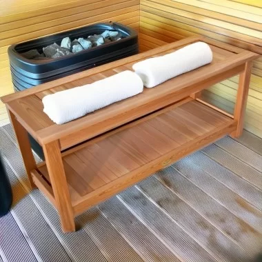 Deluxe Sauna Bench - Lifestyle