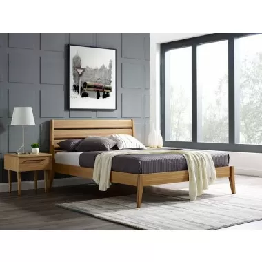 Greenington Sienna Queen Platform Bed, Caramelized - Lifestyle