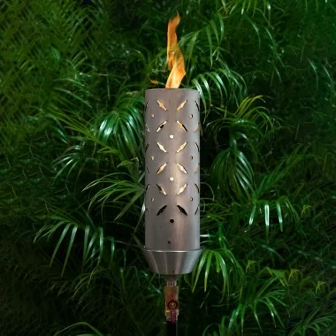 The Outdoor Plus Diamond Plate Torch - Stainless Steel