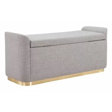 Dobo Storage Bench Gray - Angled