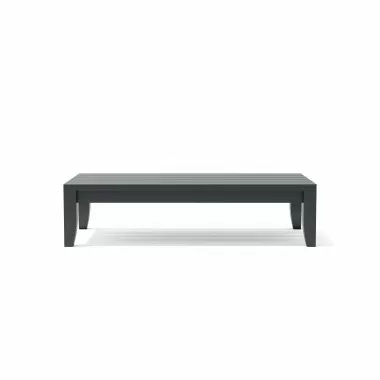 Anderson Teak Coronado Aluminum Rectangular Coffee Table front