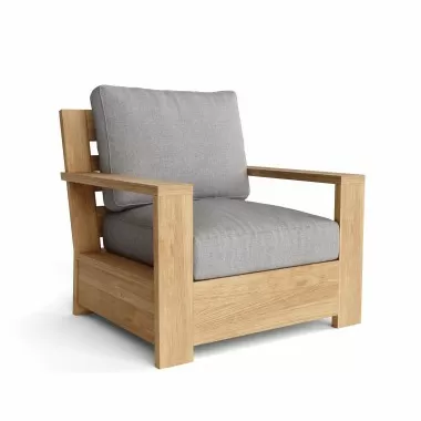 Anderson Teak Madera Deep Seating Armchair - Angled