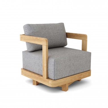 Anderson Teak Granada Swivel Armchair - Angled