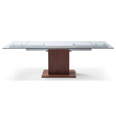 Pilastro Extendable Dining Table - Front Extended