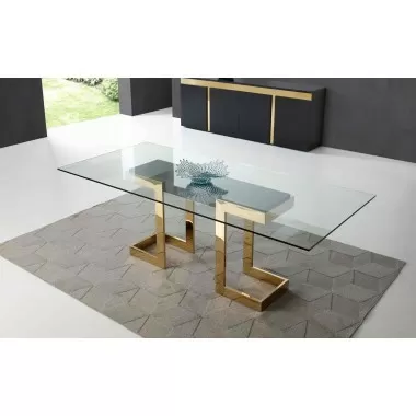 Whiteline Modern Living Sumo Rectangle Dining Table - Lifestyle
