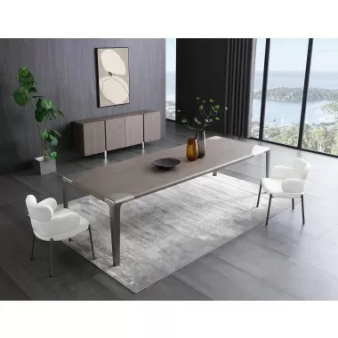 Elena Dining Table in Gray-Lifestyle 1