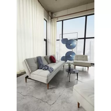 Innovation Living Dublexo Styletto Sofa Bed Dark Wood-Mixed Dance Natural Close View