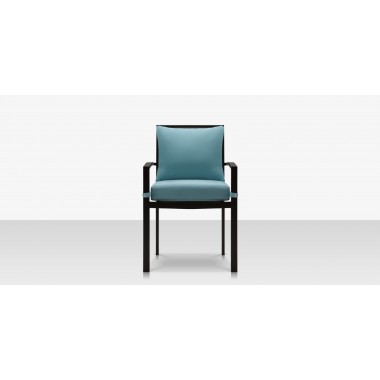 Source Furniture Dynasty Dining Arm Chair Black Front