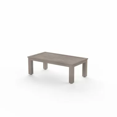 Sunset West Laguna Aluminum Coffee Table - Front Side Angle