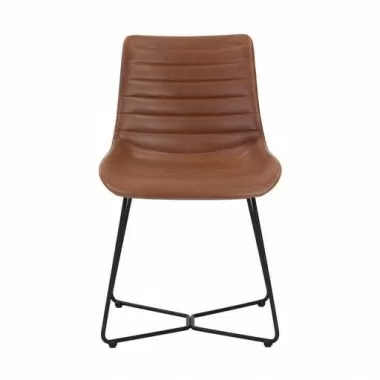 Sunpan Gracen Dining Chair in Hazelnut - Front Angle