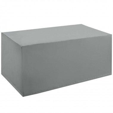 Modway Immerse Convene / Sojourn / Summon Coffee Table Outdoor Patio Furniture Cover - Gray - Front Side Angle