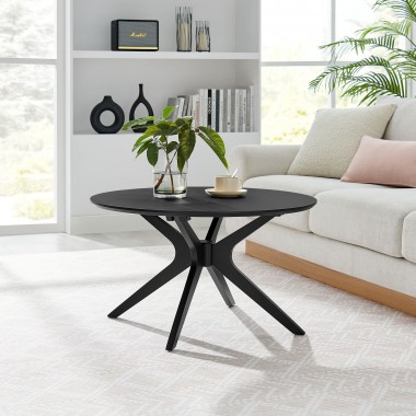 Modway Crossroads Round Wood Coffee Table 
