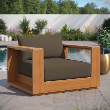 Modway Tahoe Outdoor Patio Acacia Wood Chair