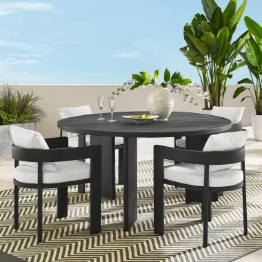 Modway Tahoe 5-Piece Outdoor Patio Aluminum Dining Set 1
