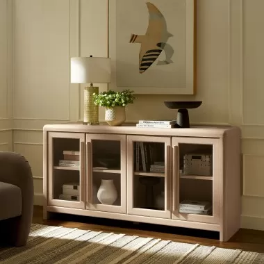 Modway Evren 4-Door Sideboard Storage Display Cabinet