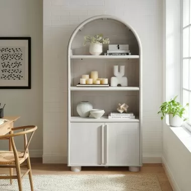 Modway Bellamy Tall Arched Display Cabinet Bookcase