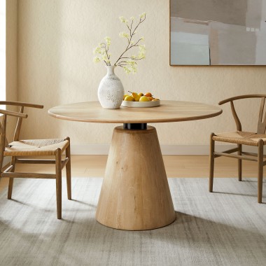 Modway Sabelle 47" Round Wood Dining Table