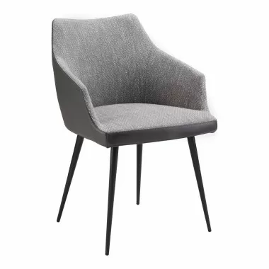 Moe's Home Collection Becket Dining Chair - Grey - Front Side Angle