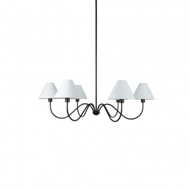 Moe's Home Collection Whitney Chandelier in Blackened Bronze - Front