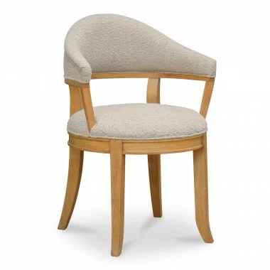 Moe's Home Collection Carlos Dining Chair in Taupe - Angled