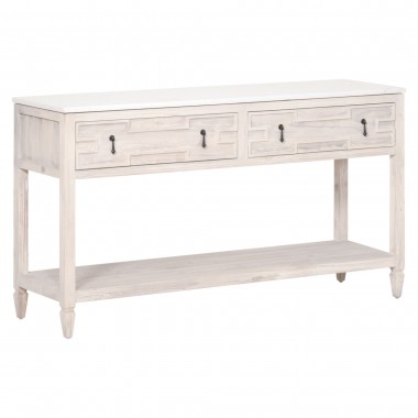 Essentials For Living Emerie 2-Drawer Entry Console - Front Side Angle