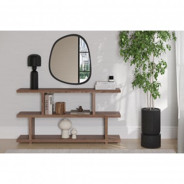 Moe's Home Collection Miri Shelf Small - Walnut - Lifestyle