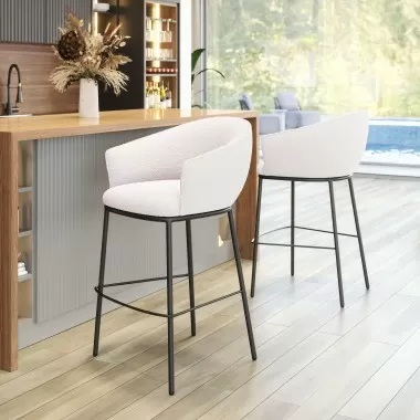 Essen Barstool in Ivory- Lifestyle 1