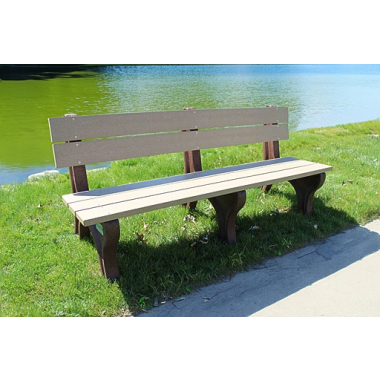 Polly Products Economizer Traditional Backed Bench