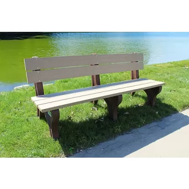 Polly Products Economizer Traditional Backed Bench