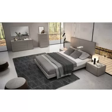 J&M Furniture Faro Premium Bedroom Collection in Grey