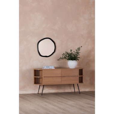 Moe's Home Collection Foundry Small Mirror in Black - Lifestyle