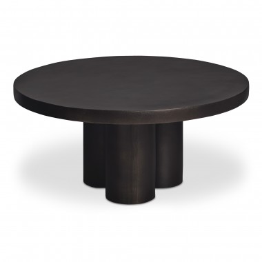 Moe’s Home Collection Logan Outdoor Coffee Table in Black - Top Angled