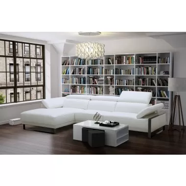 J&M Furniture Fleurier Leather Sectional