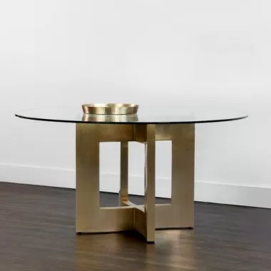 Sunpan Lianne Dining Table Base - Lifestyle