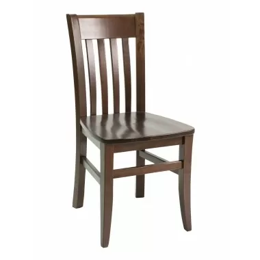 European Beechwood Wood Dining Chair - FLS-03S - Front