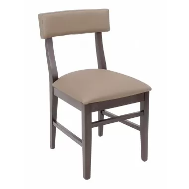 European Beechwood Wood Dining Chair - Cumin - Front
