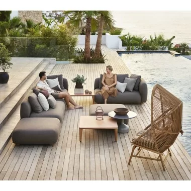 Cane-Line Capture Coffee Table Base Teak Outdoor