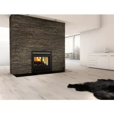 Valcourt Fireplace Manoir Wood Burning Fireplace with Chimney - Lifestyle 