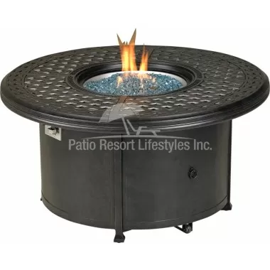 48" Windsor Series Round Fire Table With Built-In Burner Accessory