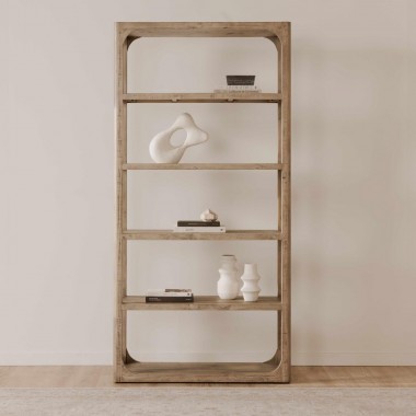 Moe's Home Collection Abbott Bookshelf in Brown - Lifestyle