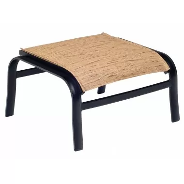 Woodard Fremont Padded Sling Ottoman - Angled