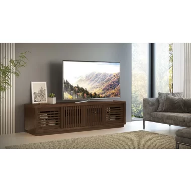 Furnitech Oliver 82" Oak Media Console In An Brown Finish - lifestyle