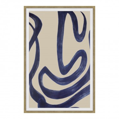 Moe's Home Collection Clarity 1 Abstract Ink Print Wall Decor - Front