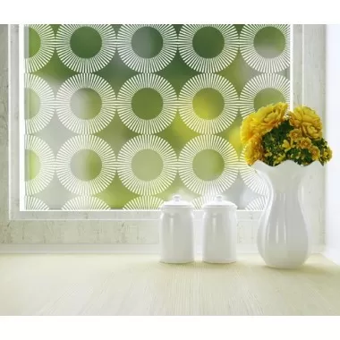 Odhams Press Radial Privacy Adhesive Window Film