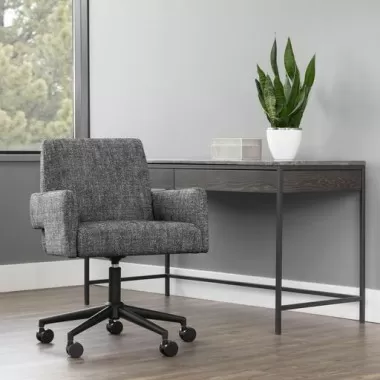 Sunpan Perry Office Chair - Nash Zebra - Lifestyle