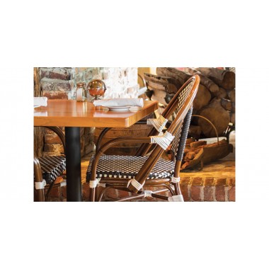 Source Furniture Paris Aluminum Stackable Dining Arm Chair